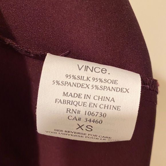 Vince Silk Halter Mini Dress - size XS - Burgundy Wine - Picture 12 of 12
